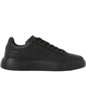 Bally Lace-Up Round-Toe Sneakers - Black