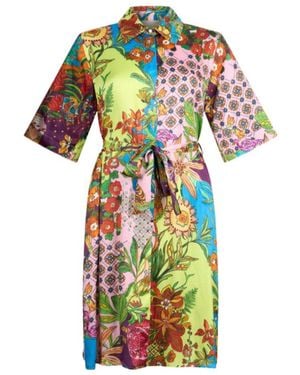 Liu Jo Short Printed Dress - Green