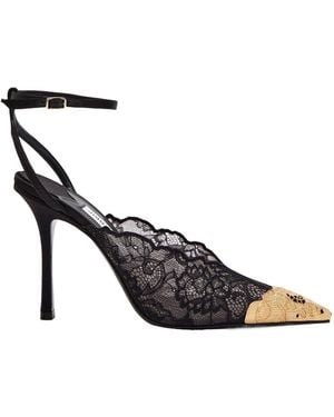 Jimmy Choo Satin Stiletto Heels - Black