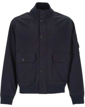 C.P. Company Long-Sleeved Casual Jacket - Blue