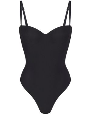 Skims Sweetheart Neckline Bodysuit - Black