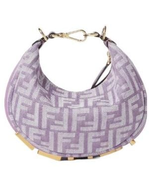 Fendi Mini Graphy Shoulder Bag - Purple