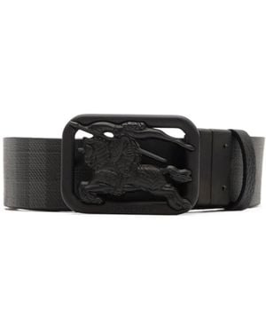 Burberry Reversible Check Rider Belt - Black