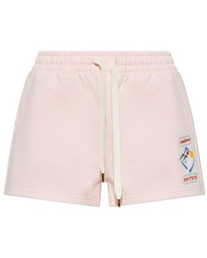 CASABLANCA Elastic Waist Shorts - Pink
