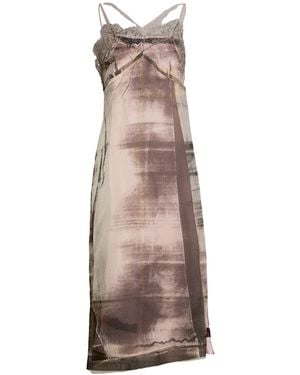 Maison Margiela Freeze-Frame Midi Dress - Natural