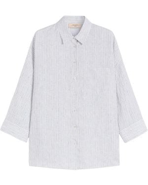 Weekend by Maxmara Wkdpanetto Striped Shirt - White