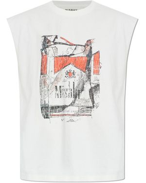 MISBHV Cigarettes Print Sleeveless T-Shirt - White