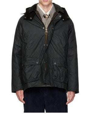 Barbour Logo Detailed Hooded Jacket - Black