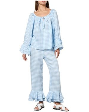 Sleeper Solidcolor Pajamas - Blue