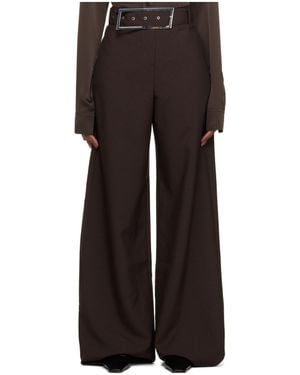 16Arlington Buckle Belt Casual Pants - Black