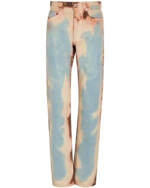JW Anderson Printed Straight-Leg Jeans - Blue