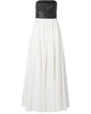 Gabriela Hearst Off-The-Shoulder Dress - White