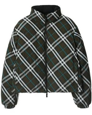 Burberry Reversible Checked Puffer Jacket - Multicolor