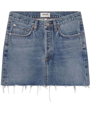 Agolde Denim Mini Skirt - Blue
