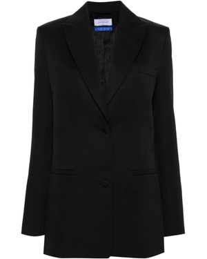 Off-White c/o Virgil Abloh Single-Breasted Virgin-Wool Blazer - Black