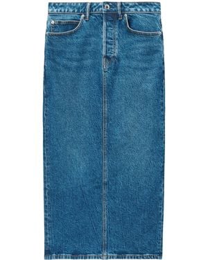 Alexander Wang Denim Midi Skirt - Blue