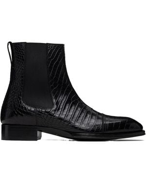 Tom Ford Elkan Chelsea Boots - Black