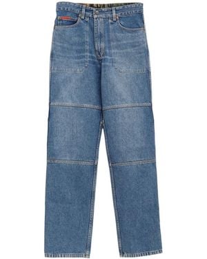 Martine Rose Reversible Camouflage-Print Jeans - Blue