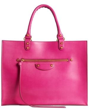 Balenciaga Le City Sleek Tote Bag Large - Pink