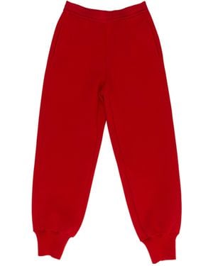 Jil Sander Elasticated Waistband Sweatpants - Red