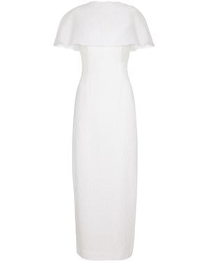 Emilia Wickstead Blaine Cloque Maxi Dress - White