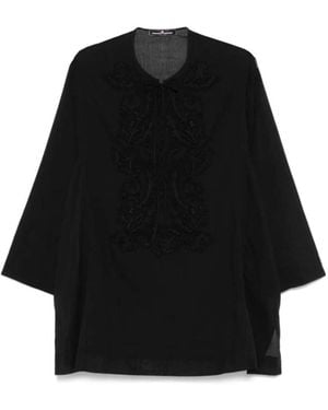 Ermanno Scervino Patch-Detail Mini Dress - Black