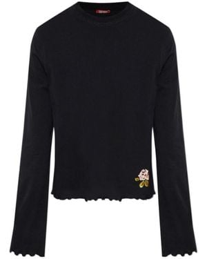 DIESEL Logo Printed Crewneck Pyjamas - Blue