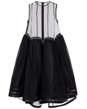 Comme des Garçons Tulle Midi Dress - Black