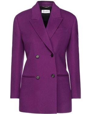 Saint Laurent Minimalist Blazer - Purple