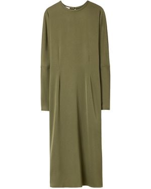 Filippa K Satin Midi Dress - Green