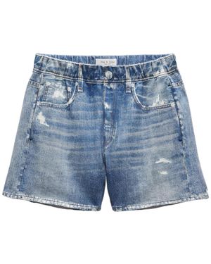 Rag & Bone Miramar Terry Walking Shorts - Blue
