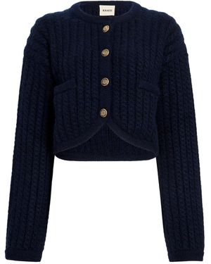 KHAITE Balser Cardigan - Blue