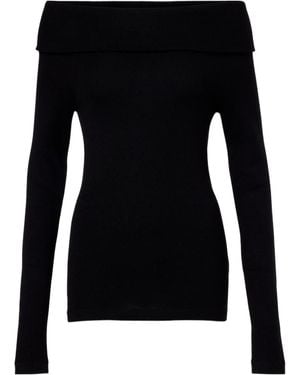 Lisa Yang Off-Shoulder Top - Black