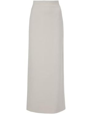 Wardrobe NYC Straight High Waist Skirt - White