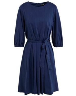Weekend by Maxmara Simple Pleated Dress - Blue