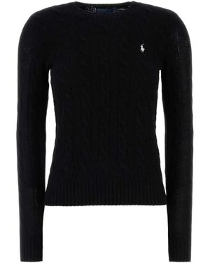 Ralph Lauren Long-Sleeve Knit Top - Black