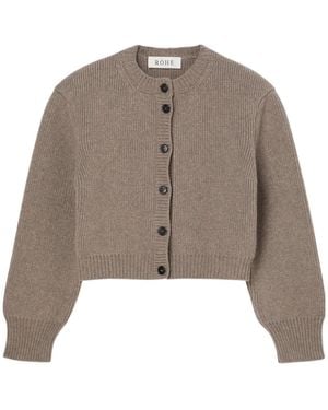 Rohe Single-Breasted Jumper - Brown
