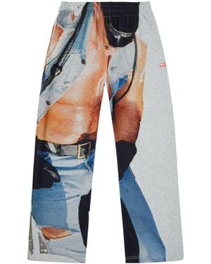 DIESEL X Tom Of Finland Foundation Graphic-Print Pants - Blue