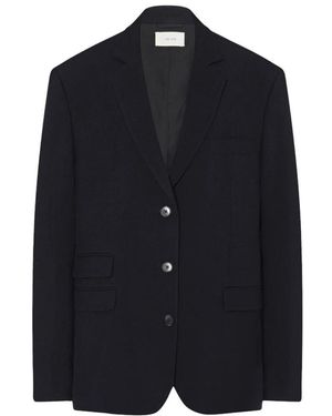 The Row Ule Wool Canvas Blazer - Blue