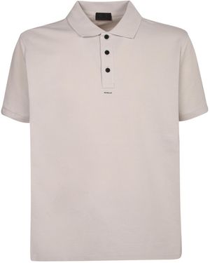Moncler Logo Piqué Polo Shirt - Natural
