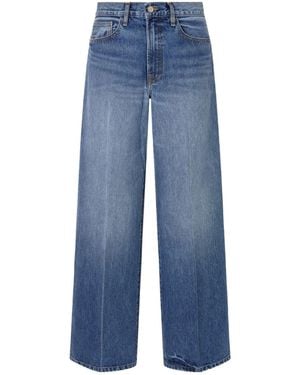 The Elder Statesman Organic Cotton Wide-Leg Jeans - Blue