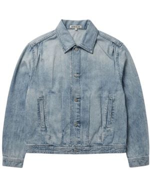 AURALEE Long-Sleeved Denim Jacket - Blue