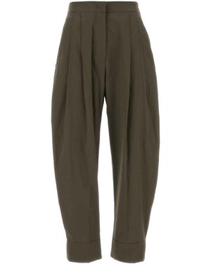 Pt Pantaloni Pt Torino Cloe Pleated Trousers - Green