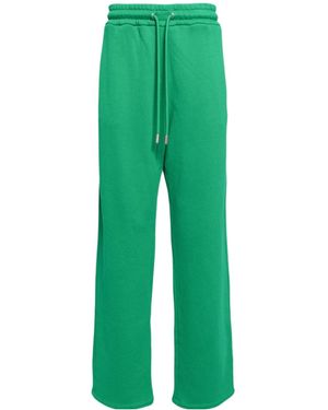 Off-White c/o Virgil Abloh Logo-Embroidered Drawstring Track Trousers - Green