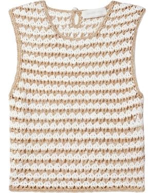 Zimmermann Crew Neck Vest - Natural