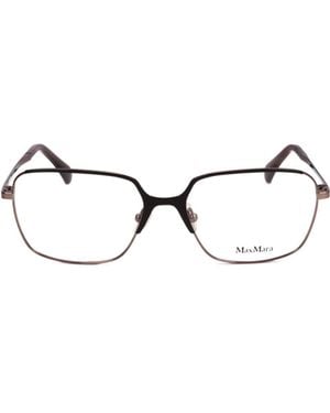 Max Mara Rectangle Frame Glasses - White
