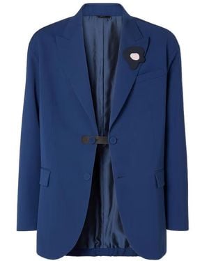 Fendi Single-Breasted Tailored Blazer - Blue