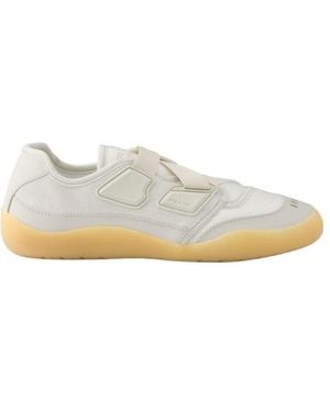 Prada Speedrock Technical Mesh And Leather Sneakers - White