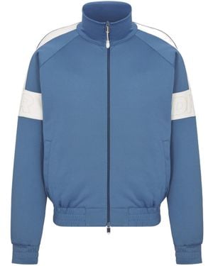 Dior Homme Zip-Up High Neck Track Jacket - Blue