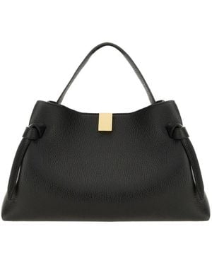 Yuzefi Top Handle Shoulder Bag - Black